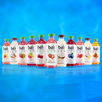 Bai Coconut Variety Pack, Antioxidant Infused Water Beverage, with Vitamin C and No Artificial Sweeteners, 18 fl oz bottles, 12 pack