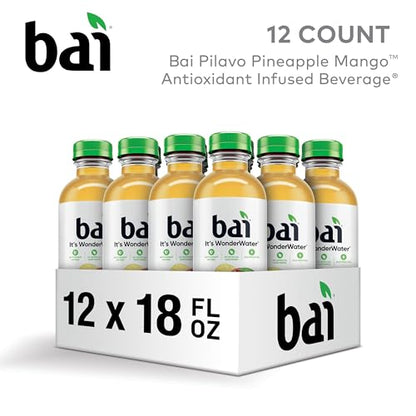 Bai Coconut Variety Pack, Antioxidant Infused Water Beverage, with Vitamin C and No Artificial Sweeteners, 18 fl oz bottles, 12 pack
