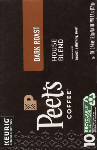 Peet's Coffee, Dark Roast Single Serve Coffee Pods - Major Dickason's Blend 75 Count (1 Box of 75 Pods)