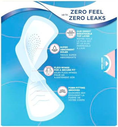 Always Infinity Feminine Pads for Women, Flexfoam Pads with Wings, Size 1, Regular Absorbency, Unscented, 108 Count (3 Packs of 36)