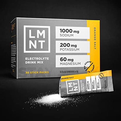 Drink LMNT Zero Sugar Electrolytes - Citrus Salt | Drink Mix | 30-Count