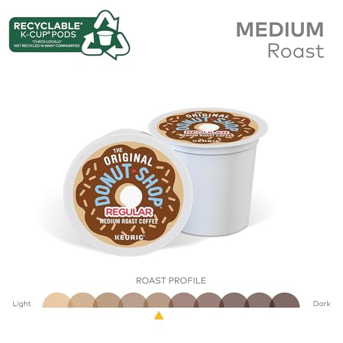 The Original Donut Shop Regular Keurig Single-Serve K-Cup Pods, Medium Roast Coffee, 72 Count
