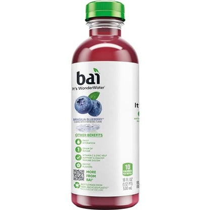 Bai Coconut Variety Pack, Antioxidant Infused Water Beverage, with Vitamin C and No Artificial Sweeteners, 18 fl oz bottles, 12 pack