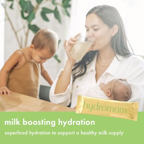 Boobie Hydromom Superfood Electrolyte Drink Mix, Blue Raspberry Lemonade | Refreshing Energy &amp; Hydration Boost for Mamas | On-The-Go &amp; Travel Essentials for Pregnancy, Lactation, &amp; Beyond, 15 Packets