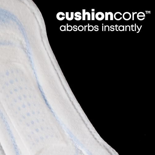 U by Kotex Ultra Thin Pads, Clean &amp; Secure, Heavy Absorbency, 56 Count (Packaging May Vary)