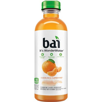 Bai Coconut Variety Pack, Antioxidant Infused Water Beverage, with Vitamin C and No Artificial Sweeteners, 18 fl oz bottles, 12 pack