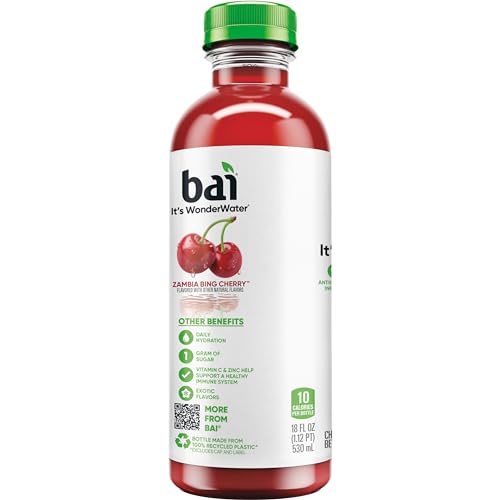 Bai Coconut Variety Pack, Antioxidant Infused Water Beverage, with Vitamin C and No Artificial Sweeteners, 18 fl oz bottles, 12 pack