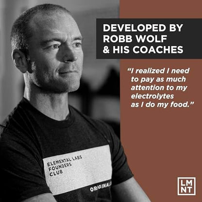 LMNT Zero Sugar Hot Chocolate or Coffee Mixer - Chocolate Salt | Drink Mix | 12-Count