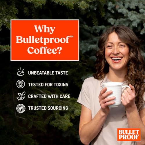 Bulletproof The Mentalist Medium-Dark Roast Ground Coffee, 12 Ounces, Clean Coffee Tested for Toxins, Packaging May Vary
