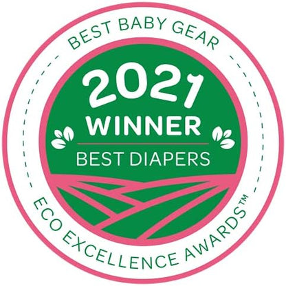 Bambo Nature Premium Eco-Friendly Baby Diapers, Size 5 (27-40 Lbs), 150 Count (6 Packs of 25)