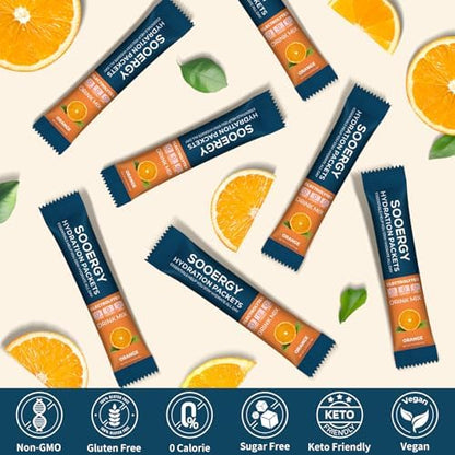 Electrolytes Powder Packets Sugar Free Hydration Packets, 7 Flavors Liquid Daily IV Electrolyte Drink Mixes for Rehydration with Electrolytes, Vitamins, 0 Calorie, 20 Sticks