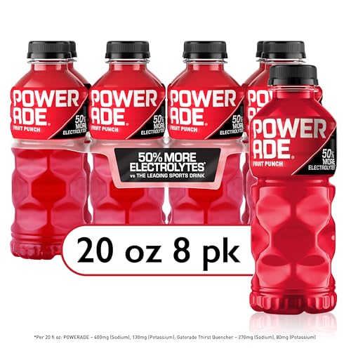POWERADE Sports Drink Grape, 20 Ounce (Pack of 8)