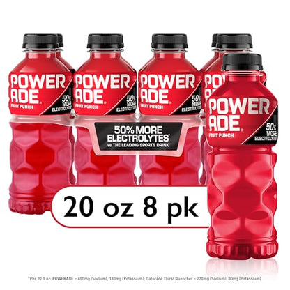 POWERADE Sports Drink Grape, 20 Ounce (Pack of 8)