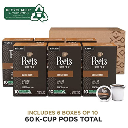 Peet's Coffee, Dark Roast Single Serve Coffee Pods - Major Dickason's Blend 75 Count (1 Box of 75 Pods)