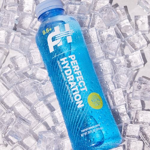 Perfect Hydration 9.5+ pH Alkaline Drinking Water, 20-Ounce Bottle, Made in the USA, Case of 24