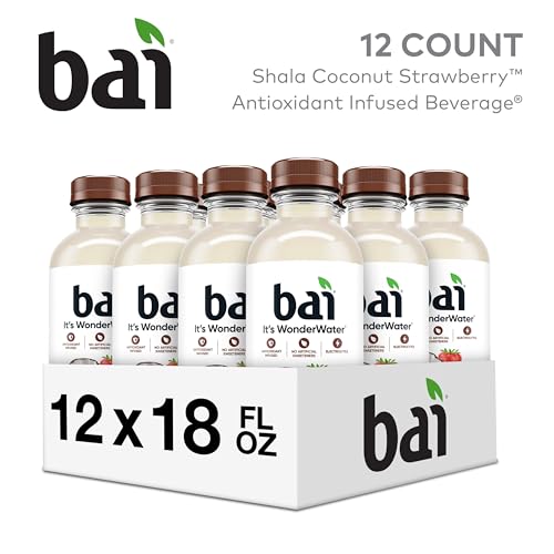 Bai Coconut Variety Pack, Antioxidant Infused Water Beverage, with Vitamin C and No Artificial Sweeteners, 18 fl oz bottles, 12 pack