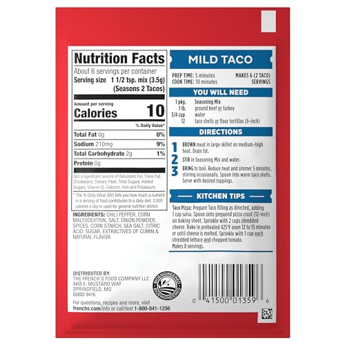 French's Brown Gravy Mix, 0.75 oz (Pack of 12)