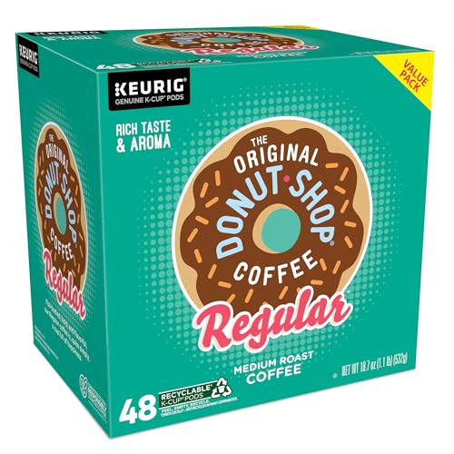 The Original Donut Shop Regular Keurig Single-Serve K-Cup Pods, Medium Roast Coffee, 72 Count