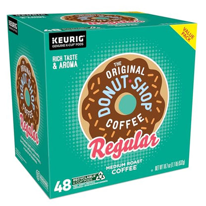 The Original Donut Shop Regular Keurig Single-Serve K-Cup Pods, Medium Roast Coffee, 72 Count