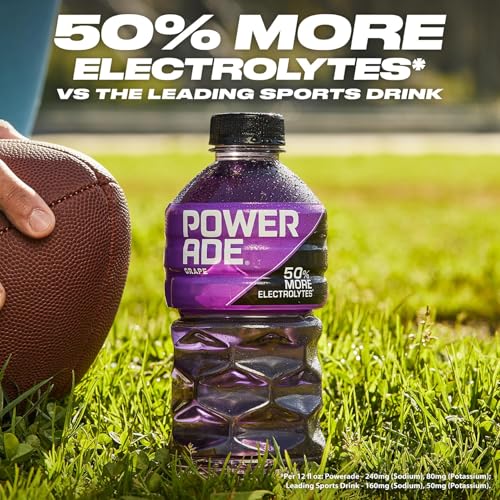 POWERADE Sports Drink Grape, 20 Ounce (Pack of 8)