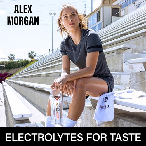 BODYARMOR SportWater Alkaline Water, Superior Hydration, High Alkaline Water pH 9+, Electrolytes, Perfect for your Active Lifestyle, 1 Liter (Pack of 12)