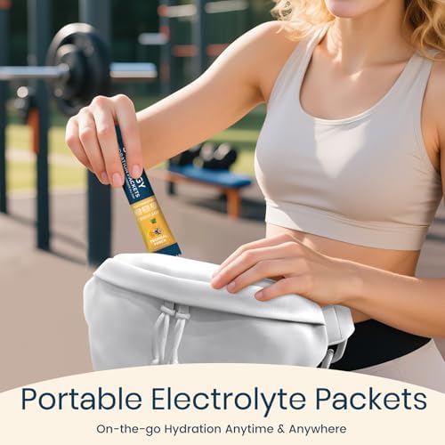 Electrolytes Powder Packets Sugar Free Hydration Packets, 7 Flavors Liquid Daily IV Electrolyte Drink Mixes for Rehydration with Electrolytes, Vitamins, 0 Calorie, 20 Sticks