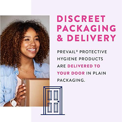 Prevail Plus | Long Length Incontinence Bladder Control Pads | Ultimate Absorbency | 90 Count (2 packs or 45)