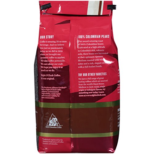 Eight O'Clock Coffee The Original Ground Coffee, Medium Roast, 32 Ounce (Pack of 1) - Sweet, Fruity, Well Balanced