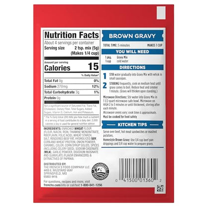 French's Brown Gravy Mix, 0.75 oz (Pack of 12)