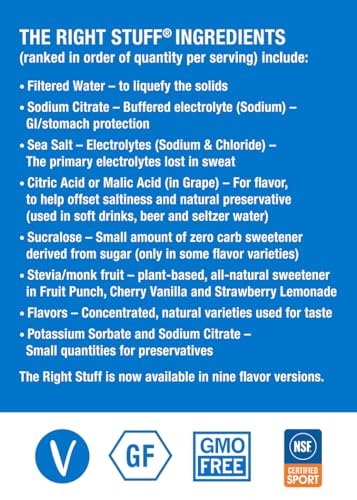 The Right Stuff Electrolyte Drink Concentrate - 3-Pouch Box - Grape