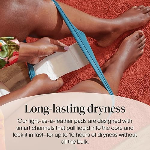 Cora 100% Organic Cotton Topsheet Pads | 36 Overnight Pads