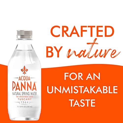 Acqua Panna Natural Spring Water, 33.8 Oz Plastic Bottles (12 Pack)