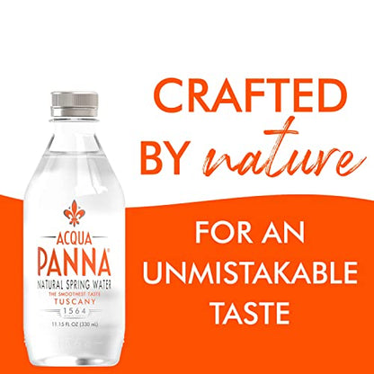 Acqua Panna Natural Spring Water, 33.8 Oz Plastic Bottles (12 Pack)