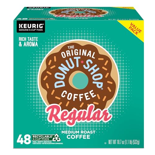 The Original Donut Shop Regular Keurig Single-Serve K-Cup Pods, Medium Roast Coffee, 72 Count