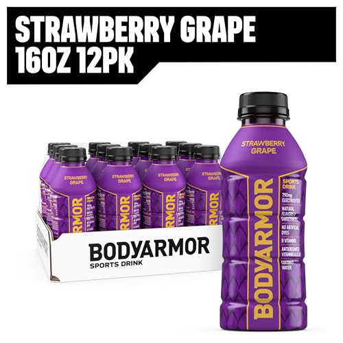 BODYARMOR Sports Drink Sports Beverage, Orange Mango, Coconut Water Hydration, Natural Flavors With Vitamins, Potassium-Packed Electrolytes, Perfect For Athletes, 16 Fl Oz (Pack of 12)