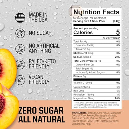 Fire Science Fire Salt Hydration Sticks, Electrolytes &amp; Coconut Water, Hydration Drink Mix with Magnesium, Potassium &amp; Sodium, Zero Sugar, Single Serve On The Go Packs, Variety Pack Flavors, 32 Count