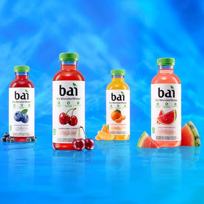 Bai Coconut Variety Pack, Antioxidant Infused Water Beverage, with Vitamin C and No Artificial Sweeteners, 18 fl oz bottles, 12 pack