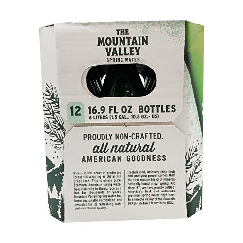 Mountain Valley Water, Water Spring, 33.8 Fl Oz, 12 Pack