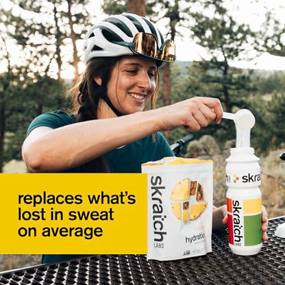 Skratch Labs Hydration Powder | Sport Drink Mix | Electrolytes Powder for Exercise, Endurance, and Performance | Lemon + Lime | 20 Servings | Non-GMO, Vegan, Kosher