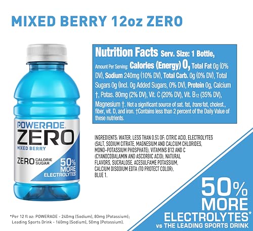 POWERADE Sports Drink Grape, 20 Ounce (Pack of 8)