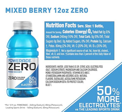 POWERADE Sports Drink Grape, 20 Ounce (Pack of 8)