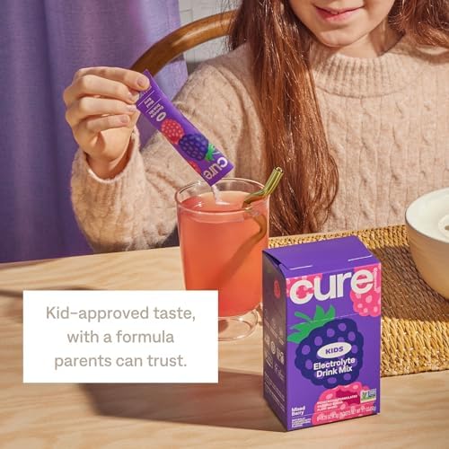 Cure Hydration | Plant-Based Electrolyte Drink Mix | No Added Sugar | FSA-HSA | Dehydration Relief Powder Made with Coconut Water | Non-GMO | Vegan | 8 Packets - Variety Pack