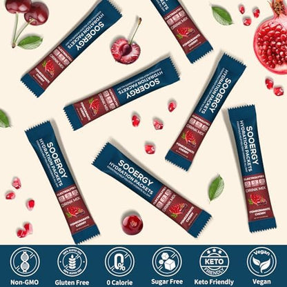 Electrolytes Powder Packets Sugar Free Hydration Packets, 7 Flavors Liquid Daily IV Electrolyte Drink Mixes for Rehydration with Electrolytes, Vitamins, 0 Calorie, 20 Sticks