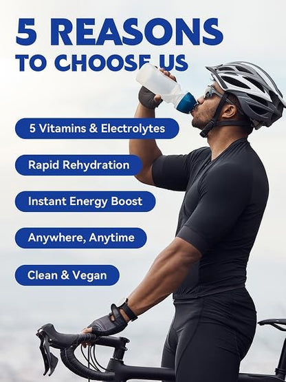 Electrolytes Powder Packets - Hydration Packets, Liquid Daily IV Hydrate Packets for Dehydration Relief and Rehydration Portable, Instant Electrolyte Drink Mix NonGMO 10.58oz 300g (Variety 30 Packets)