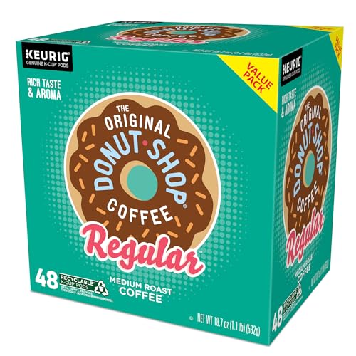 The Original Donut Shop Regular Keurig Single-Serve K-Cup Pods, Medium Roast Coffee, 72 Count