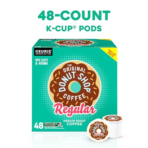 The Original Donut Shop Regular Keurig Single-Serve K-Cup Pods, Medium Roast Coffee, 72 Count