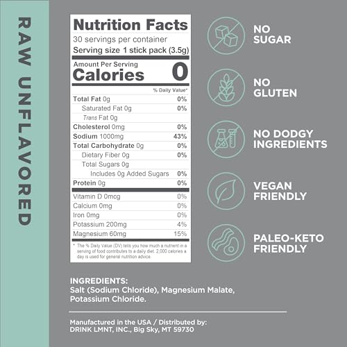 Drink LMNT Zero Sugar Electrolytes - Citrus Salt | Drink Mix | 30-Count