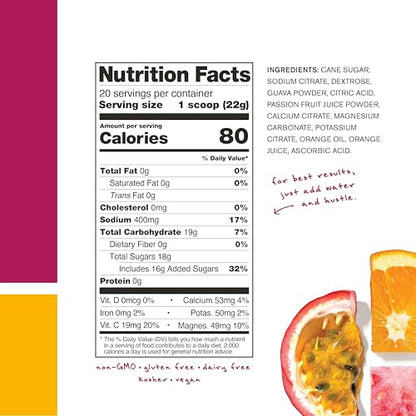 Skratch Labs Hydration Powder | Sport Drink Mix | Electrolytes Powder for Exercise, Endurance, and Performance | Lemon + Lime | 20 Servings | Non-GMO, Vegan, Kosher