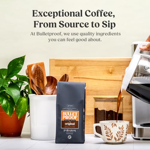 Bulletproof The Mentalist Medium-Dark Roast Ground Coffee, 12 Ounces, Clean Coffee Tested for Toxins, Packaging May Vary