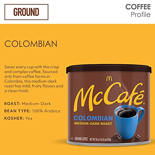 McCafe Premium Roast, Medium Roast Ground Coffee, 30 oz Canister